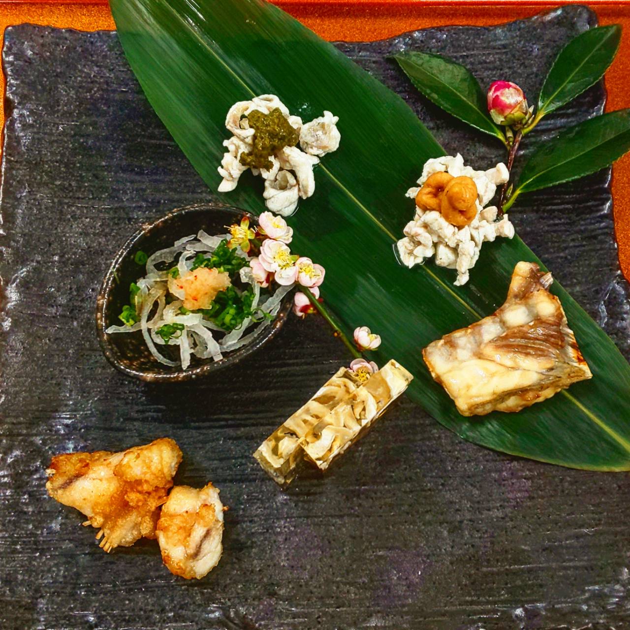 和味 申々 ふぐコース八寸 和味 申々 足立区 五反野 北千住 割烹 和食 日本料理 創作 東武スカイツリーライン おもてなし料理 おもてなし ディナー Washoku Omotenashi Japan Japanesefood 日比谷線 Dinner 女子会 ふぐ ヘルシー