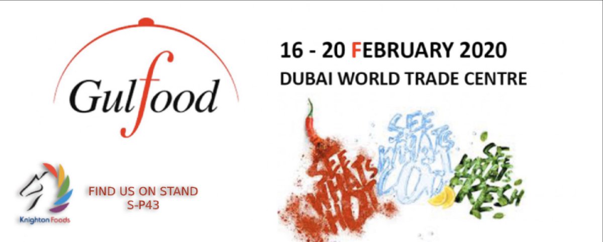 KnightonFoods's tweet photo. @Gulfood has begun! To find out why some of the UK’s most recognisable brands work with Knighton Food stop by at stand S-P43 and speak to Martin &amp; Colin. #Gulfood2020 #gulfood #foodmanufacturer https://t.co/wkmqdX6kdh
