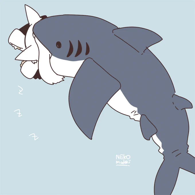 ついに14ちゃんにもサメの流れが…… 