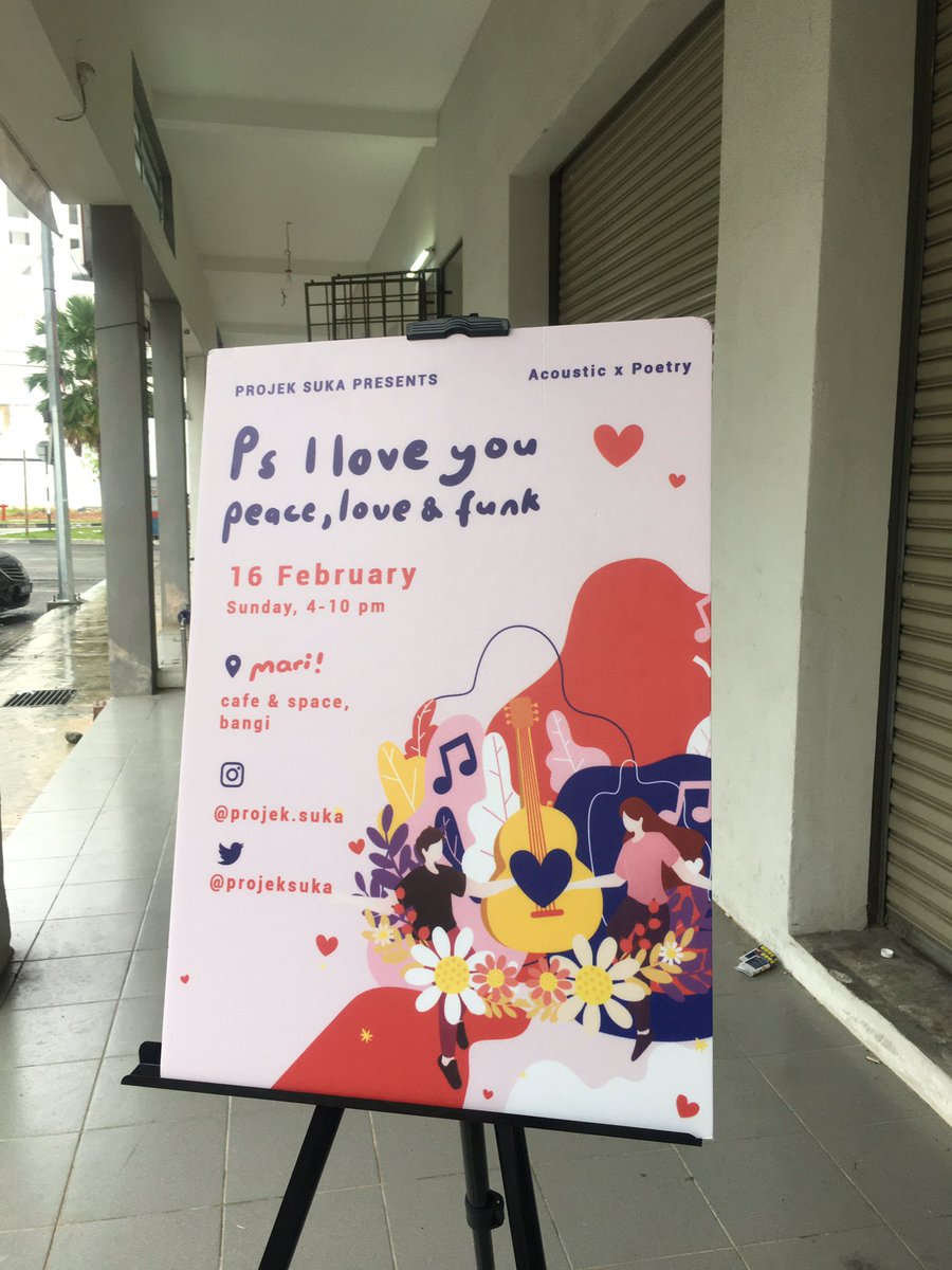 projeksuka's tweet photo. Door open! 🌸
Collect your ticket before 7pm 🤗
#poetry #gig #cafe #akustik #akustikcover #puisilover #puisi #puisicinta #puisirindu #band #malaysiaku #malaysia #bangi #kajang #serdang https://t.co/qc7DSK3Iez