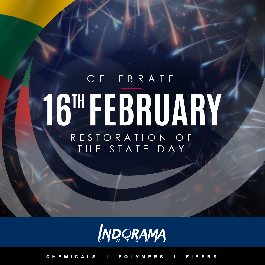 IVLTeam's tweet photo. Wishing everyone in Lithuania a very healthy and happy State Restoration Day.
#IndoramaVentures
#IVLTeam
#Lithuania https://t.co/DKU6WyrQ0w