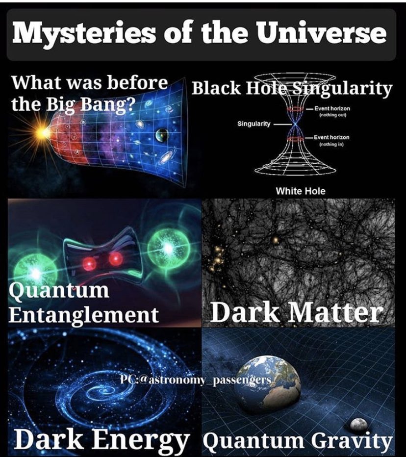 I wish we knew what dark energy was 😐. That has to be the most mysterious thing out of all of these things.
