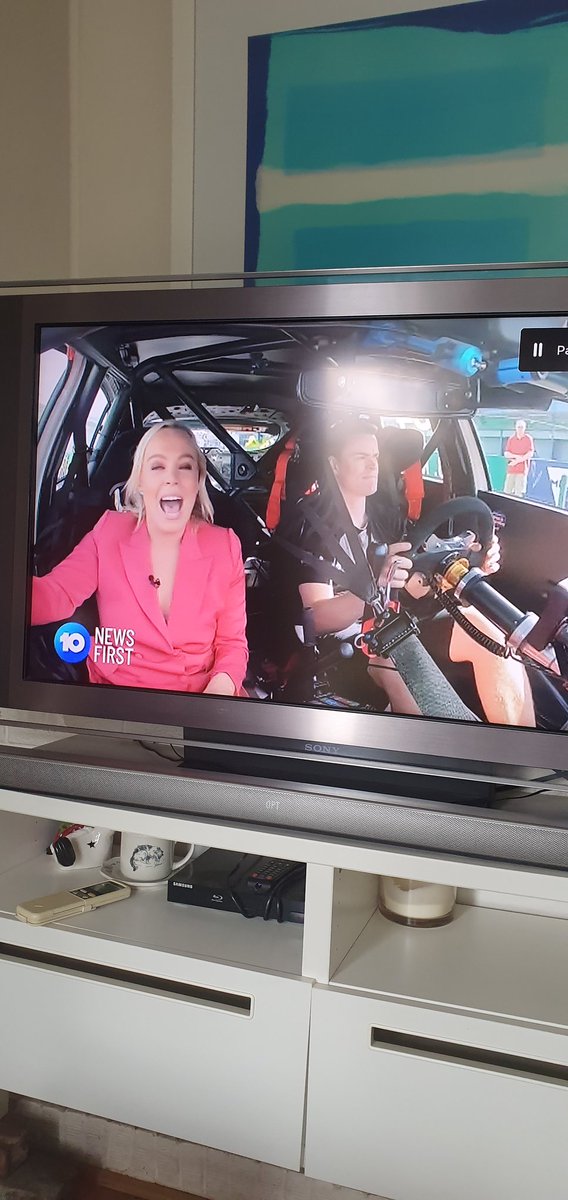 SammyLe's tweet photo. #channel10 #melbournegrandprix so where is your seat belt whilst reporting on a public road?? Disgrace! https://t.co/z5FJhm6APd