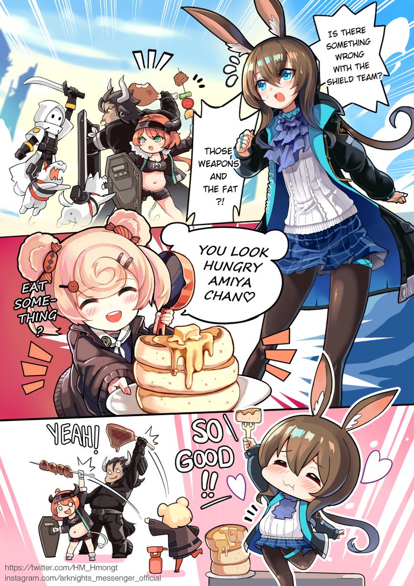 Arknights EN, JP comics 
Any Defender + Gummy = Unbreakable!!
https://t.co/iwKagf9XAX
#Arknights #明日方舟 #アークナイツ 