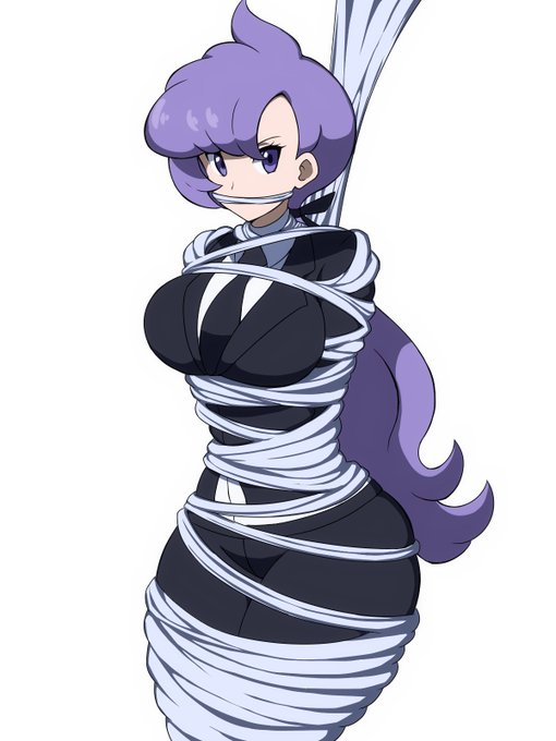 蜘蛛糸で捕獲されたリラさん 