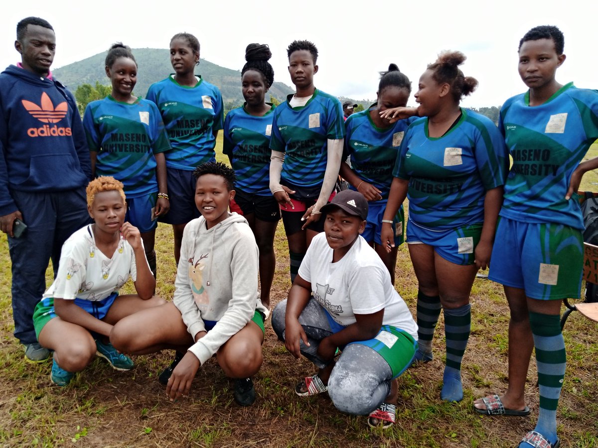 MasenoUniSports's tweet photo. Rugby queens awaiting their last game @MeruUniversity with KU ladies with their coach #Ian @KusaNationals
Let's wish them the very best
#Rugby7s
#Maseno https://t.co/EBzWg5TEbH