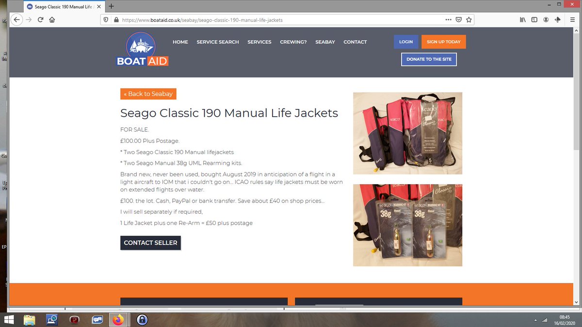 Lifejackets anyone? Sign in to contact seller <a href="/Boataiduk/">Jennifer Hewitt</a> #lifejacket #sailing #inthecut #SundayMorning #SundayMotivation