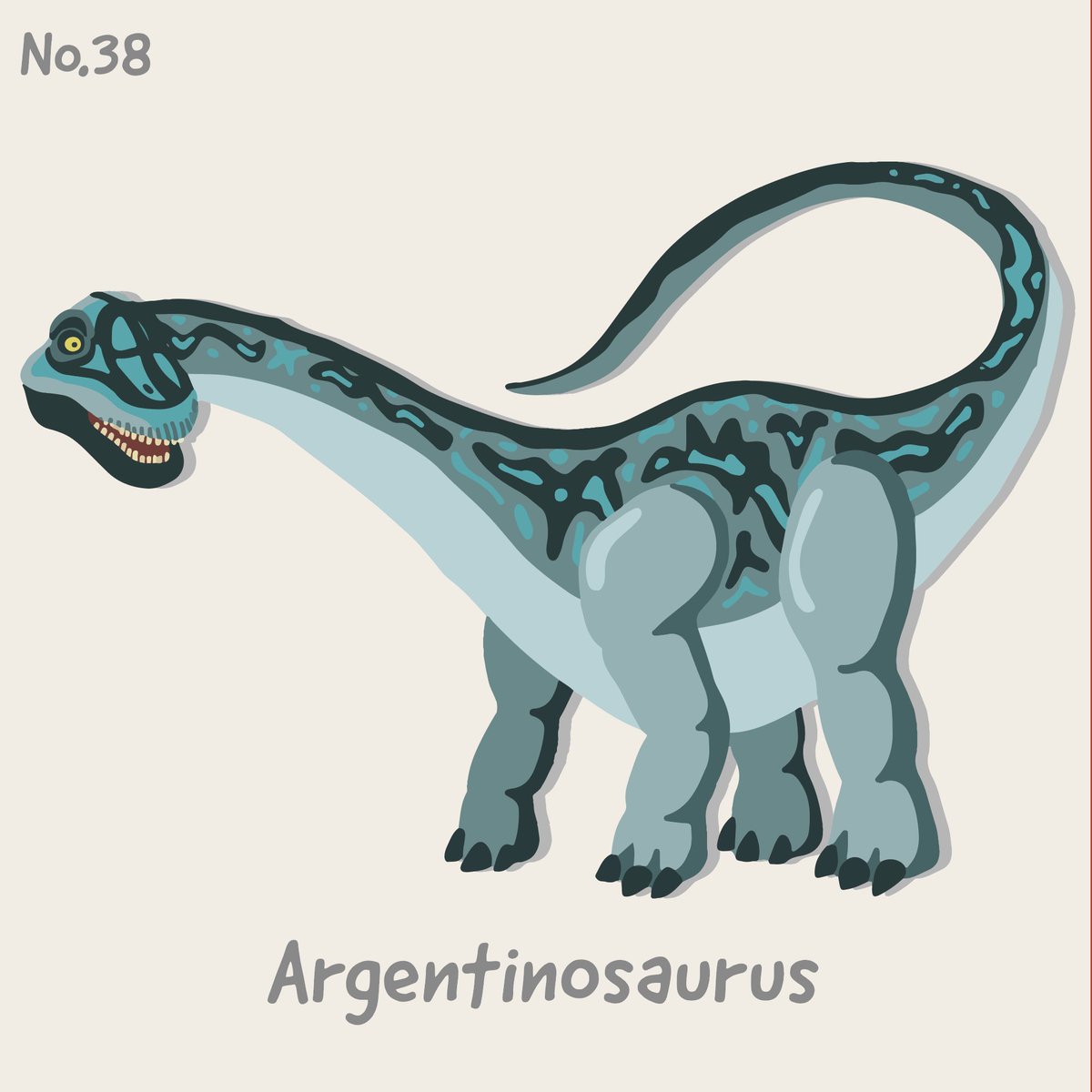ケータ 恐竜イラストレーター No 38 Argentinosaurs アルゼンチノサウルス 史上最大のデカさであっただろう アルゼンチノサウルス アフリカゾウ10頭分に相当するんだって象 アルゼンチノサウルス Argentinosaurus