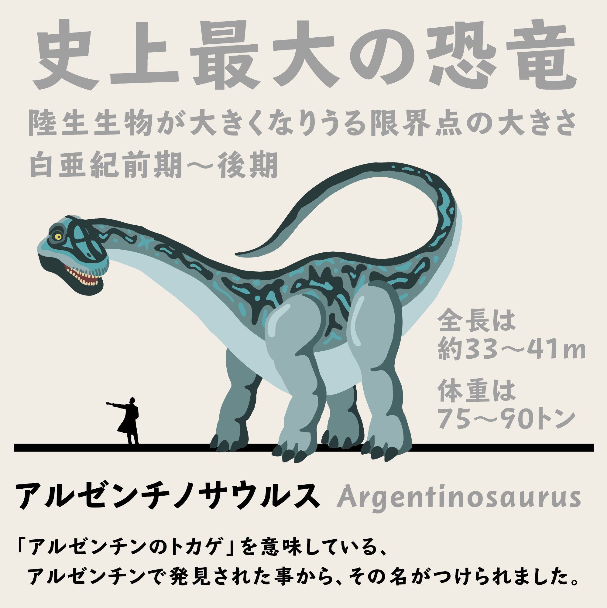 ケータ 恐竜イラストレーター No 38 Argentinosaurs アルゼンチノサウルス 史上最大のデカさであっただろう アルゼンチノサウルス アフリカゾウ10頭分に相当するんだって象 アルゼンチノサウルス Argentinosaurus