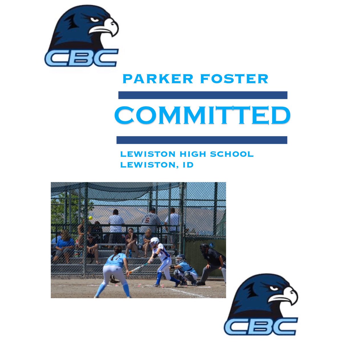 COMMITTED | help us welcome our newest hawk!                                           Parker Foster will join the Hawk family in fall of 2020! Parker played for Team Idaho for two years and went to Western Regionals both years! #GoHawks💙🦅