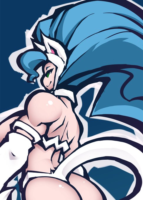 (線の)太いフェリシア描きました 