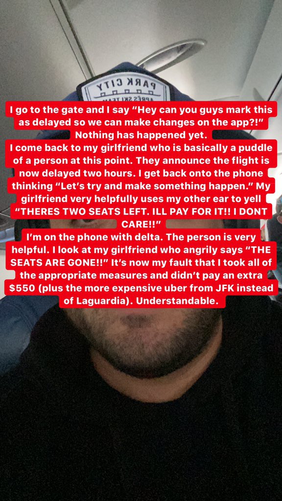 jtrain56's tweet image. A quick story about why you should always fly with your significant other: