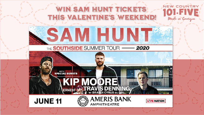 NewCountry1015's tweet photo. Tune-in ALL DAY for your chance to #Win a pair of tickets to see Sam Hunt on the Southside Summer Tour on June 11th at Ameris Bank Amphitheatre! 🎶🎸☀️
#SamHunt #ListenToWin #TuneIn #SouthsideSummerTour https://t.co/Xe9kurIY56