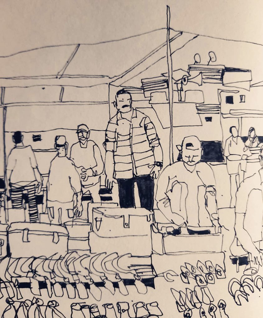 juna bazar- revisited. people stories. perfect location for #oneweek100people challenge
#market #bazar #junabazar #streetmarket #urbansketcher #UrbanSketchers #USk #sketchlive #sketch #penandink #peopleinaction #pune #punekar #punediaries #humansofpune 1/4