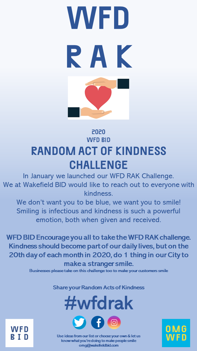 WakefieldBID's tweet photo. In a world where you can be anything, BE KIND ❤️
#wfdrak #wakefieldbid
https://t.co/fp4r1g4eR7 https://t.co/2ekCwZkwIh
