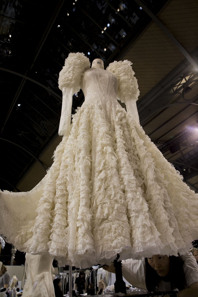 alexander mcqueen oyster dress