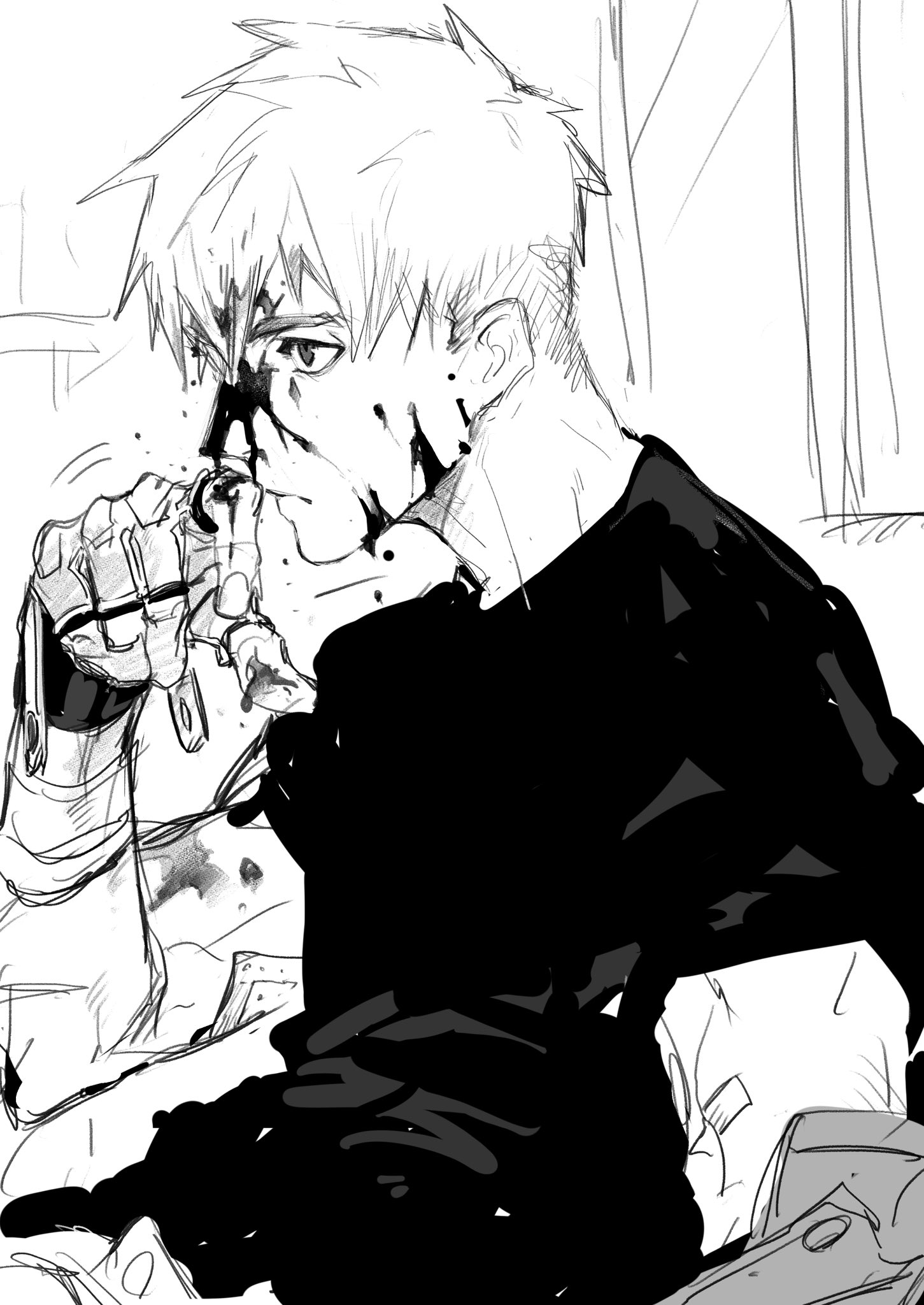 Uzivatel 尾方富生 Tomio Ogata Na Twitteru デッサン鉛筆で血描くの最近好き T Co Vjakkwfctd Twitter