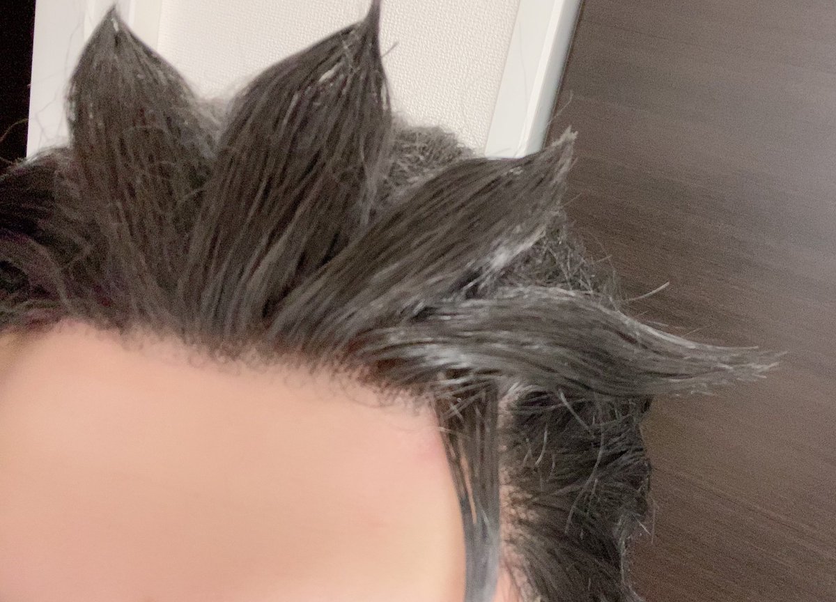 ナツキスバルくんのウィッグ完成〜❗️フロントレースタイプ初でけど 