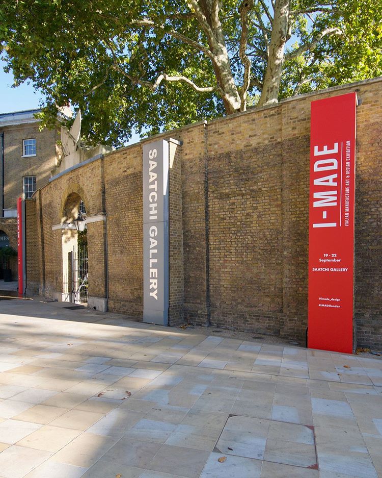 A beautiful shot from last year portraying the entrance to the courtyard of <a href="/Saatchi_Gallery/">Saatchi Gallery</a> during London Design Festival (<a href="/L_D_F/">London Design Festival</a>).⁣

Applications are now open for I-MADE 2020 exhibitors: i-made.co.uk