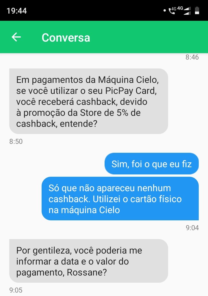 roxxiie_'s tweet photo. Assim como vim falar quando recebi o meu #PicPayCard, também tenho que informar que em menos de uma semana já desencantei e não recomendo.
Primeiro dia já fui usando e acabei ficando sem cashback, quando questionei eles falaram que eu teria direito sim, depois que não
🤷🏻♀️ https://t.co/OFipI3gjMz
