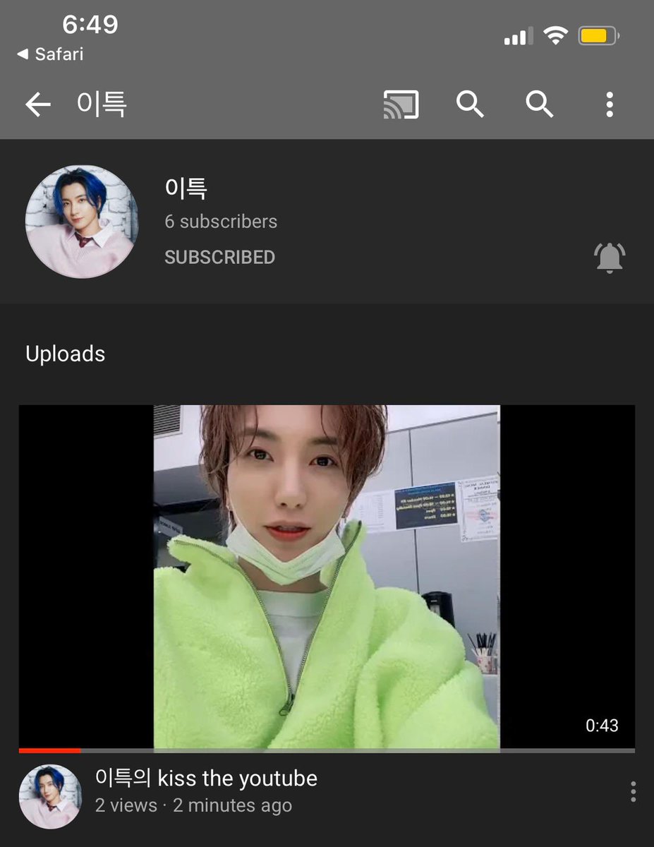 JiaYuA's tweet photo. I ish very fast! 6th subscriber! #LeeTeuk #ParkJungSoo #이특 @special1004 https://t.co/QIaXAQRmkx