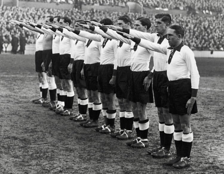 The Nazi anthem ‘Horst-Wessel-Lied’ was played and the German players and fans gave the Nazi salute. England won the match 3-0, with goals from George Camsell and Cliff Bastin. The youngest German fan there was a four-year-old girl. She was apparently a big fan of Bastin.