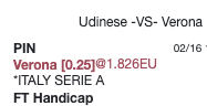 EagleTipsF's tweet photo. #EagleTip214
12h30 Italy
Udinese - Verona
Away H+0.25 @ 1.826
0.8%
#TeamParieur #ITAR24 #UDIVER https://t.co/OSEqrD4cwd