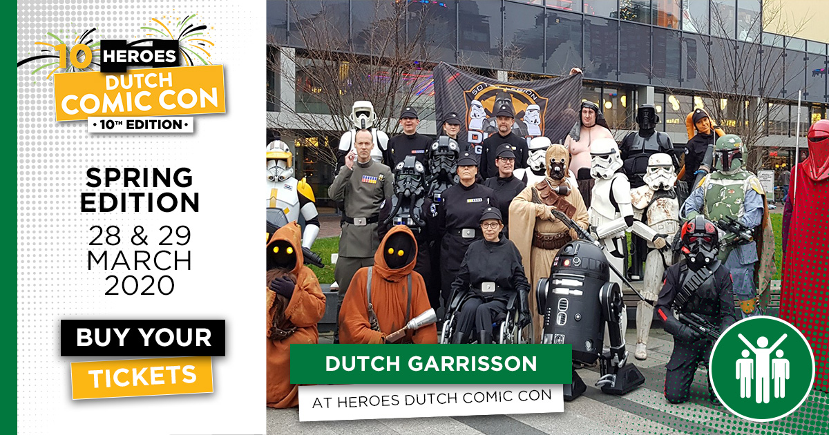 Op deze 10e editie van HDCC mag @DutchGarrison zeker niet ontbreken! 🌌 ❤️ Met hun screen accurate kostuums zetten zij zich door het hele land in voor goede doelen, zoals Stichting Semmy, Stichting Opkikker en Make-a-Wish. 

Vraag bij de stand alles over bijv. de kostuums!
