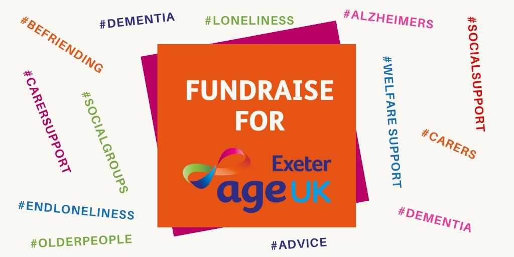 AgeUKexeter's tweet photo. We are dedicated to supporting people with #Dementia & their families. If you would like to help, why not take on a fundraising challenge? Join the #Exeter10K, #WingWalk, #Skydive or organise an #EatTogetherEvent. Find out more here. https://t.co/2Lb3ABsfhV
#Exeter #Devon #AgeUK https://t.co/kJGOsLjlQ9