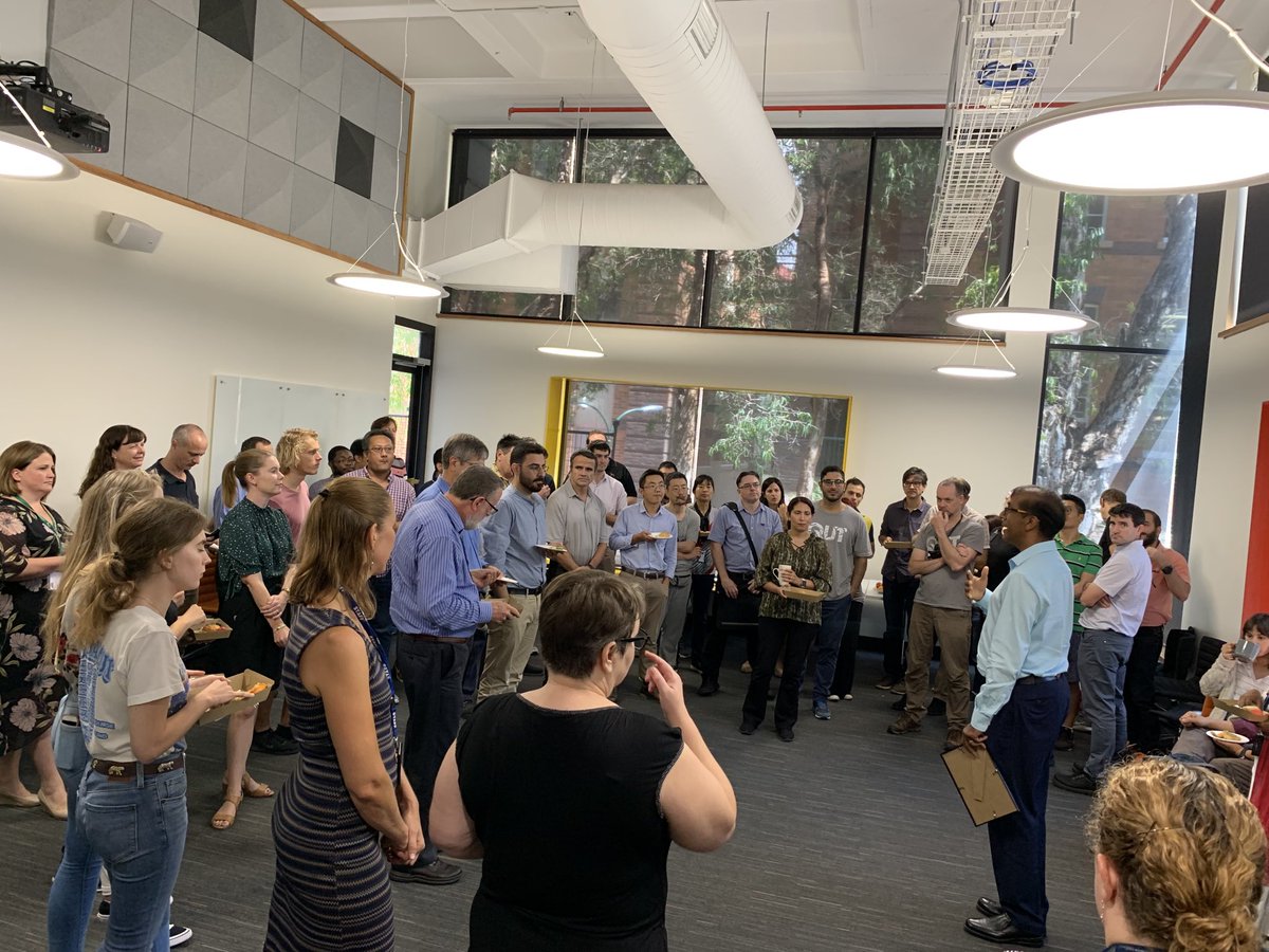 First ⁦⁦@IFE_QUT⁩ Centre for Agriculture and the Bioeconomy morning tea. Great to be part of this new centre with such an amazing group of people.