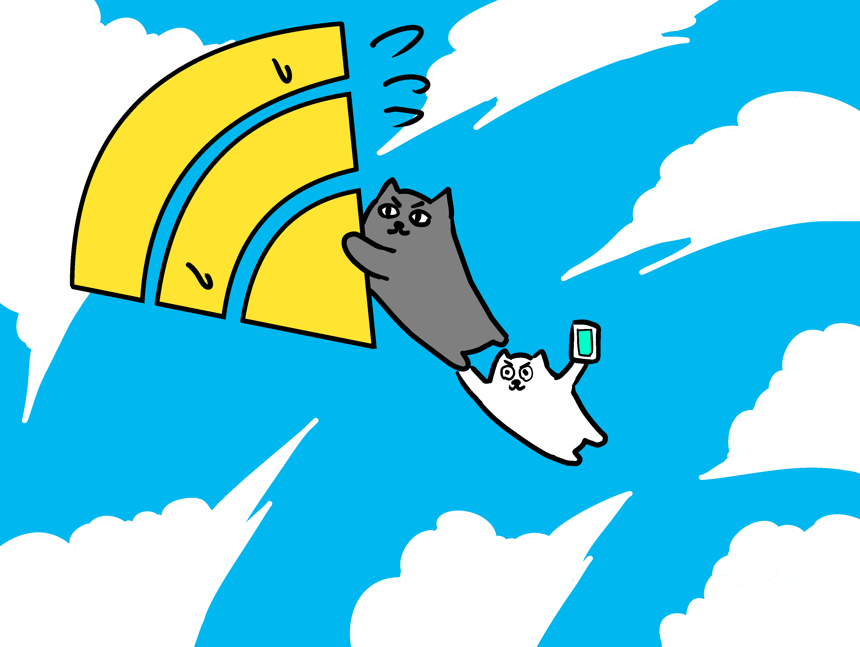 サーヘー ネコーズ1コマ漫画 逃げるwi Fi 猫 ネコ Wifi イラスト 漫画 イラスト好きさんと繋がりたい イラスト好きな人と繋がりたい T Co L7rctbebsj Twitter