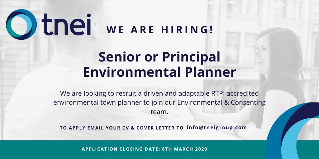 TNEIServices's tweet photo. Are you @RTPIPlanners RTPI accredited and experienced in the planning sector? TNEI is recruiting for a Senior or Principal Environmental Planner to join our Glasgow team. Read the full job specification here: https://t.co/wLvYzPXFmC #planningjobs #environmentalplanner #energyjobs https://t.co/WDXag5VwNv