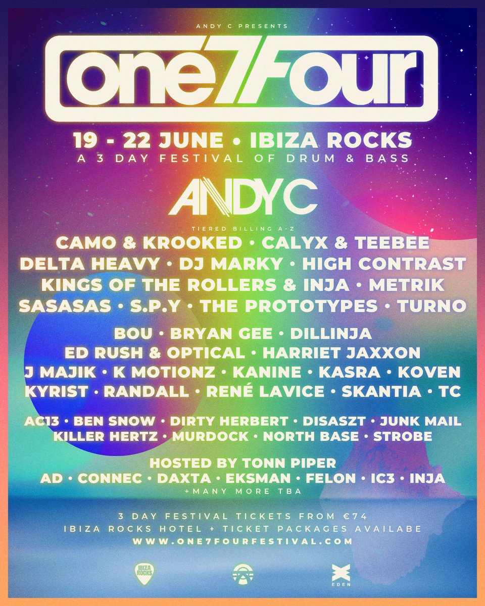 strobedeejay's tweet image. So pumped to be playing @ANDYC_ram 3 day dnb festival in #Ibiza @ibizarocks for #One7Four. Such a heavy line up featuring @DjTeeBee @TonnPiper @NORTHBASEUK @Ed_Rush @junkmailbeatz @skantiauk to name a few! Book your tickets here one7fourfestival.com 💃🕺🏽🍻🏝
