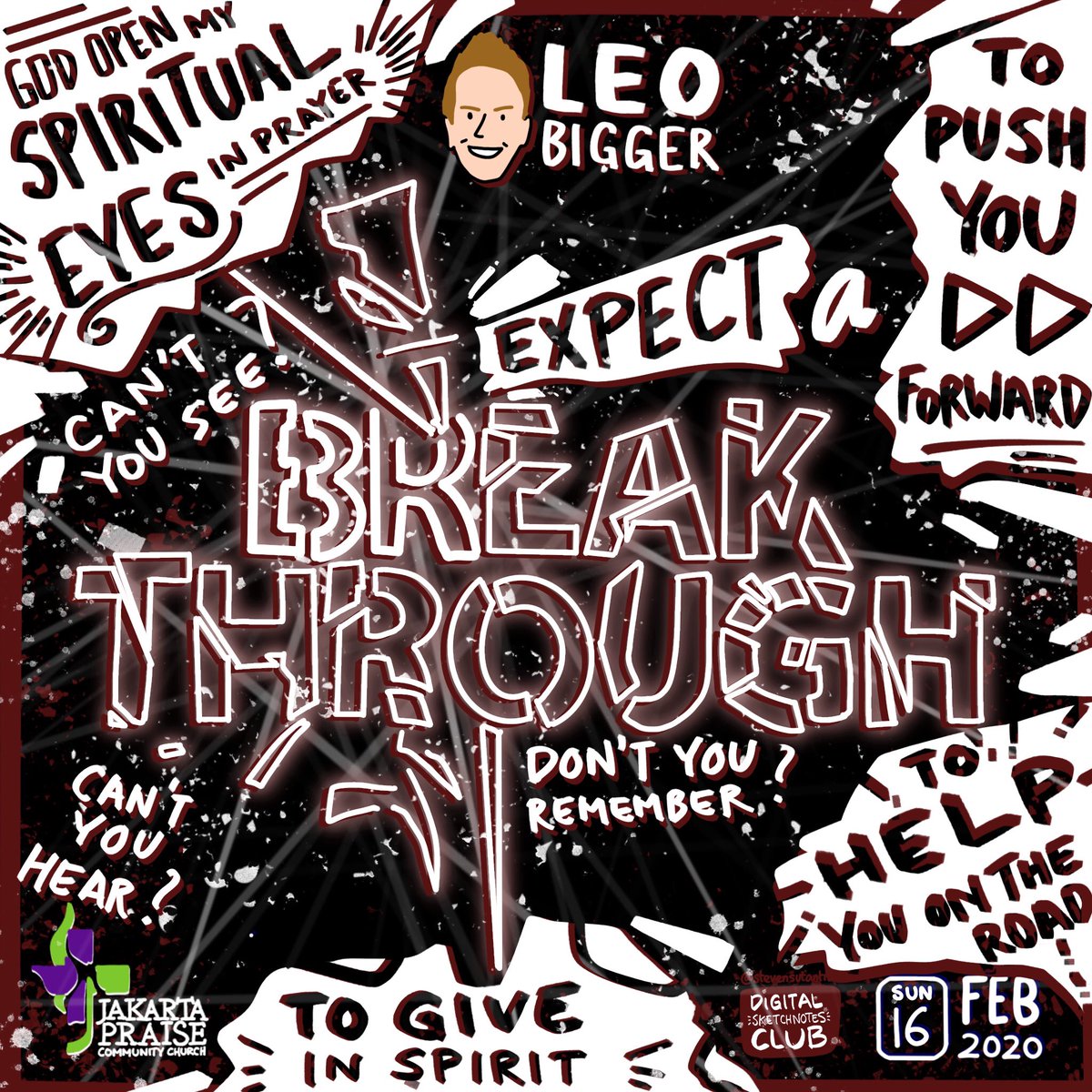 digisketchnotes's tweet image. Can&apos;t you see? Can&apos;t you hear? Don&apos;t you remember? Even when you don&apos;t see it, God never stop working.

Expect a Breakthrough - @leobigger @icf_church @jpcc #JPCC