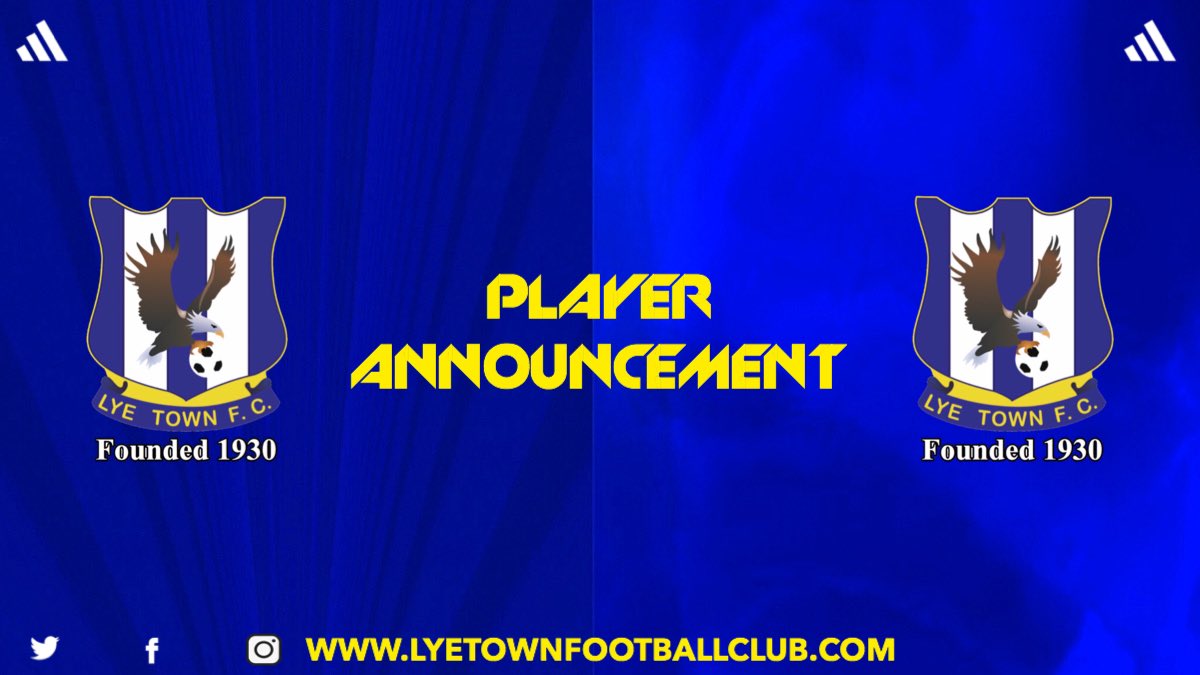 Lyetownofficial's tweet photo. ✍🏻SIGNING ANNOUNCEMENT✍🏻
We are pleased to announce the signing of young midfielder James Thompson who joins us from @wmrfl Premier side @SmethwickR_FC.
🔵#LTFC⚪️ #COYF🦅 https://t.co/2pOvyDTrgA