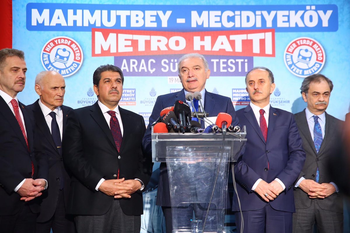 Mehmet Tevfik GÖKSU on Twitter: "Yaklaşık 1 yıl önce, 19 Mart 2019'da, benim de bizzat katılarak başlattığımız Mecidiyeköy-Esenler-Mahmutbey metro hattı 2019'un son çeyreğinde açılacaktı. Bugüne kadar hala bu hattın test sürüşlerinin değil,