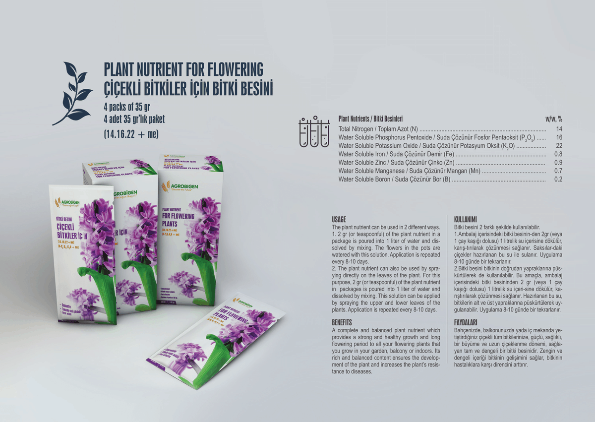 ecobigen's tweet photo. Çiçekli Bitkiler için Bitki Besini
140gr (35gr x 4adet) https://t.co/yurh39lzr4