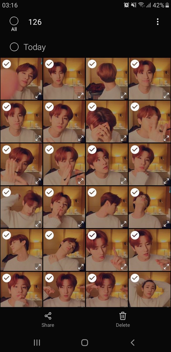 Day 47You went live in the middle of the night for me and I squealed so much I woke up with a sore throat><I couldn't stop smiling through the whole time, your whole existence is so endearing, I love you so much, hearing you sing was a blessing tooI got exactly 126 pics~~