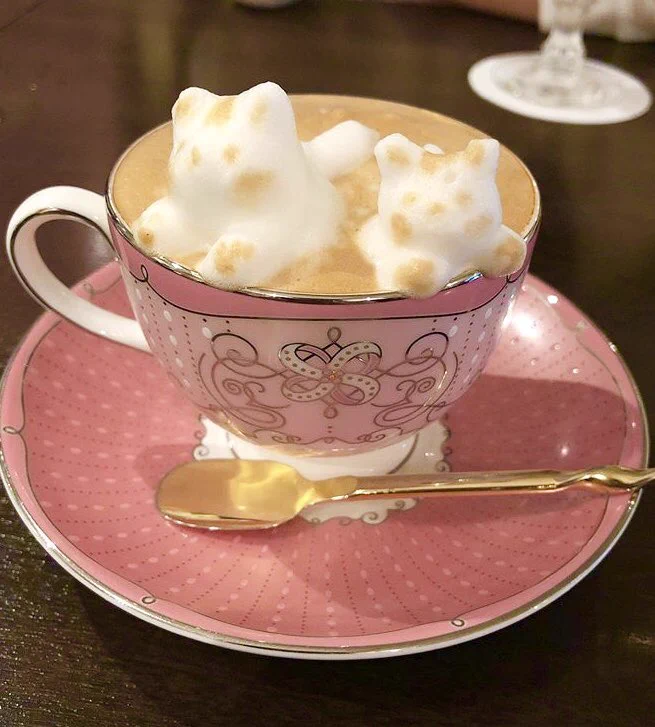 猫好きさん必見！とてもかわいい３Dラテアート。