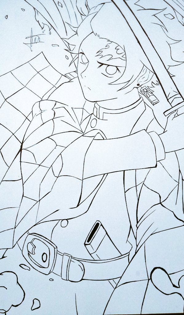 Drawing Tanjiro Kamado - Kimetsu no Yaiba (Demon Slayer