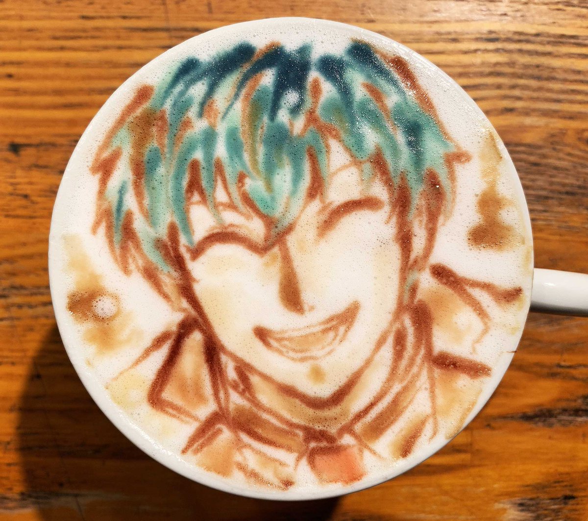 ベルコルノ ラテアートと漫画飯 ラテアート 白膠木簓 ヒプノシスマイク 作成動画 T Co 6nhst4rziz ヒプマイ ヒプノシスマイク