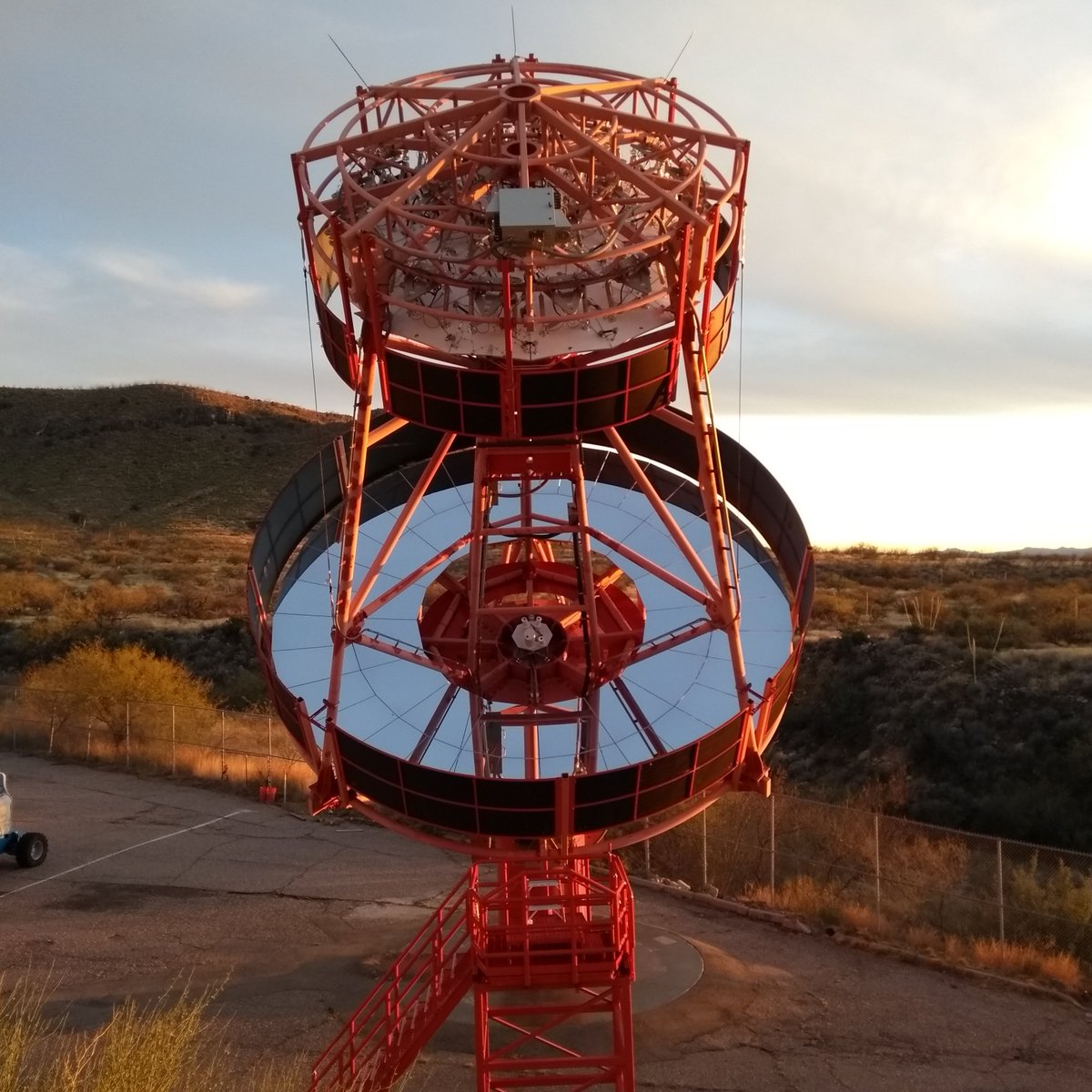 What a beauty - the CTA pSCT gamma-ray telescope at FLWO!