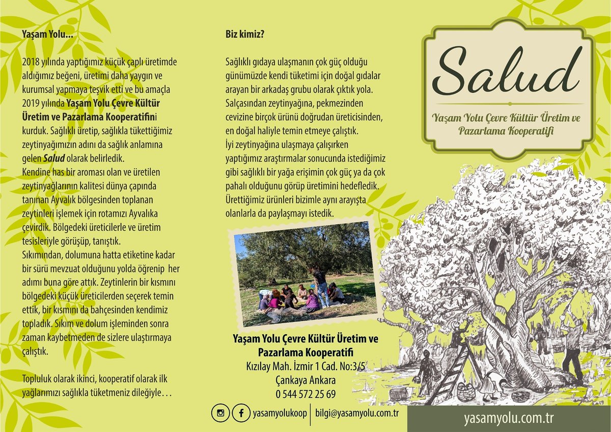 yerdenizkoop's tweet image. Doğal ve sağlıklı gıdanın peşine düşerek yola çıkan, bugün yaşamına üretici olarak devam eden dostların kooperatifi Yaşamyolu Koop 😉 Üretici olma hikayelerini onlardan okuyalım isterseniz 🌱🌿
#yerdenizkoop #yaşamyolukoop #kooperatifçilik #dayanışma #yaşamıbirlikteörgütlüyoruz
