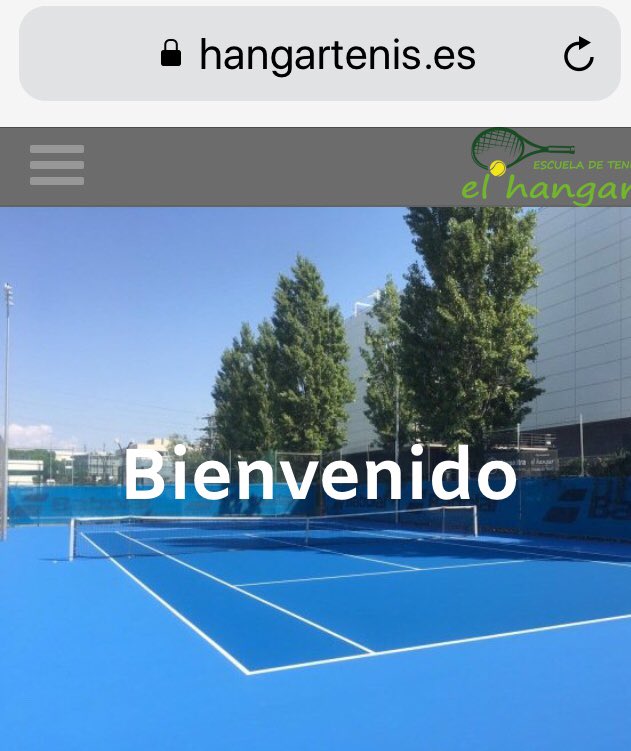 Ya esta disponible la web!!! Próximamente habilitaremos las reservas online hangartenis.es  #escuelacompeticion #pistastierrabatida #tenisalcobendas #tenislamoraleja #reservastenis #teniszonanortemadrid