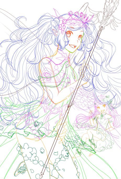 ラフと完成絵を見せてくださいのtwitterイラスト検索結果 古い順