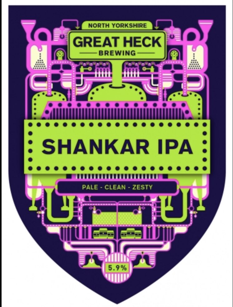 Fresh on cask now @GreatHeckBrew #hoppy #crisp #pale Shankar IPA