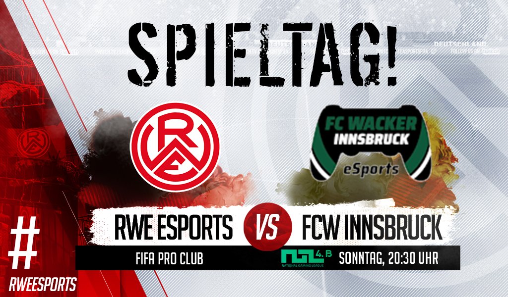 Ich hoffe, ihr seid bereit für das heutige Spiel gegen den FC Wacker Innsbruck in der NGL?! Ihr könnt wie immer live zuschauen! 🇮🇩 #rweesports 🎮

📺 Livestream:
twitch.tv/rotweissessen_…