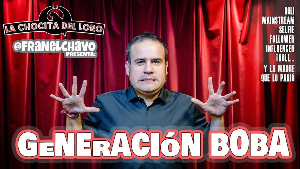 FRANELCHAVO's tweet photo. SORTEO ENTRADAS 2x1
ESTE SÁBADO 22, 23:30H
@chocitadelloro 
#generaciónboba
ENTRE LOS
RT Y FW (JUEVES GANADORES)

OFERTAS AQUÍ!!
https://t.co/1LfG4SJOTW https://t.co/VThRg5DGJG