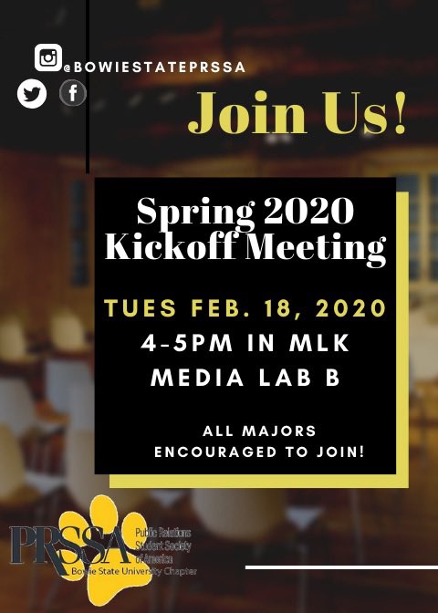 Bowie State PRSSA tweet media