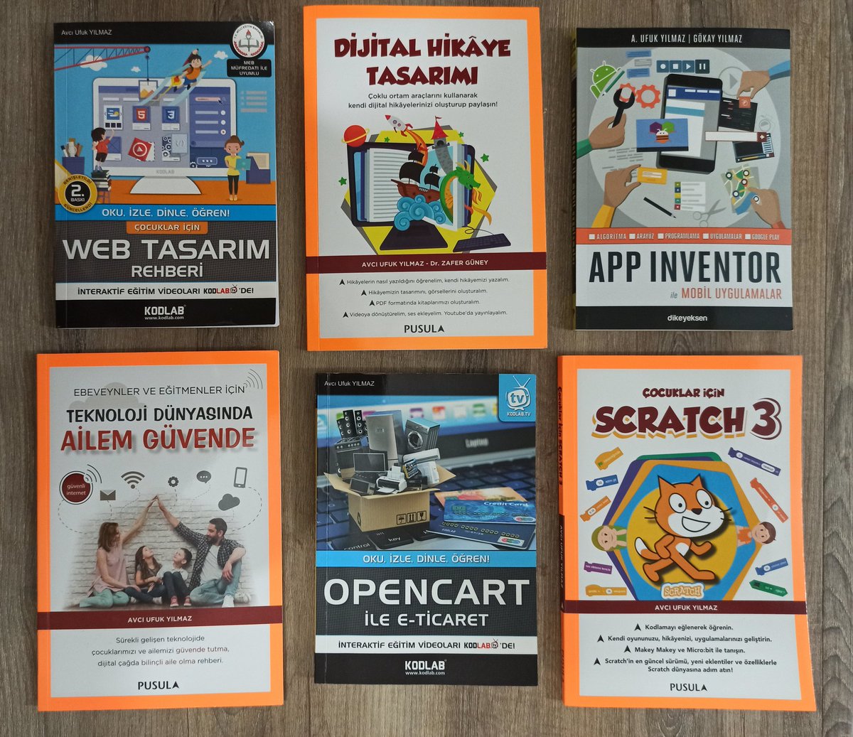 Çok kısa süre içerisinde 8 kitap... Bazıları bu kareye sığdı. Yeniler ise yolda. Tüm kitapçılarda bulabilirsiniz.👍 #opencart #scratch3 #webtasarımrehberi #appinventor #mit #meb #dijitalhikayetasarımı #dijitalhikaye #ailemguvende #eticaret #bilişim #kodlab #pusula #dikeyeksen